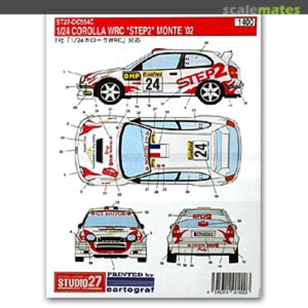 Boxart Toyota Corolla WRC ST27-DC554C Studio27