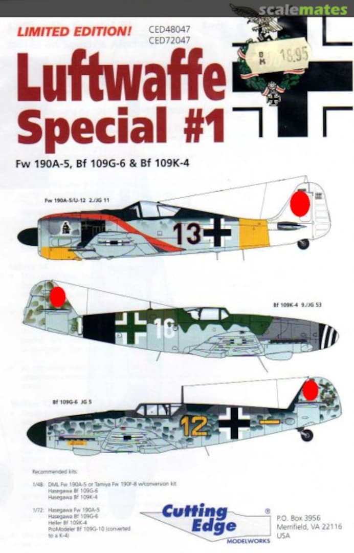 Boxart Luftwaffe Special #1 CED72047 Cutting Edge Modelworks