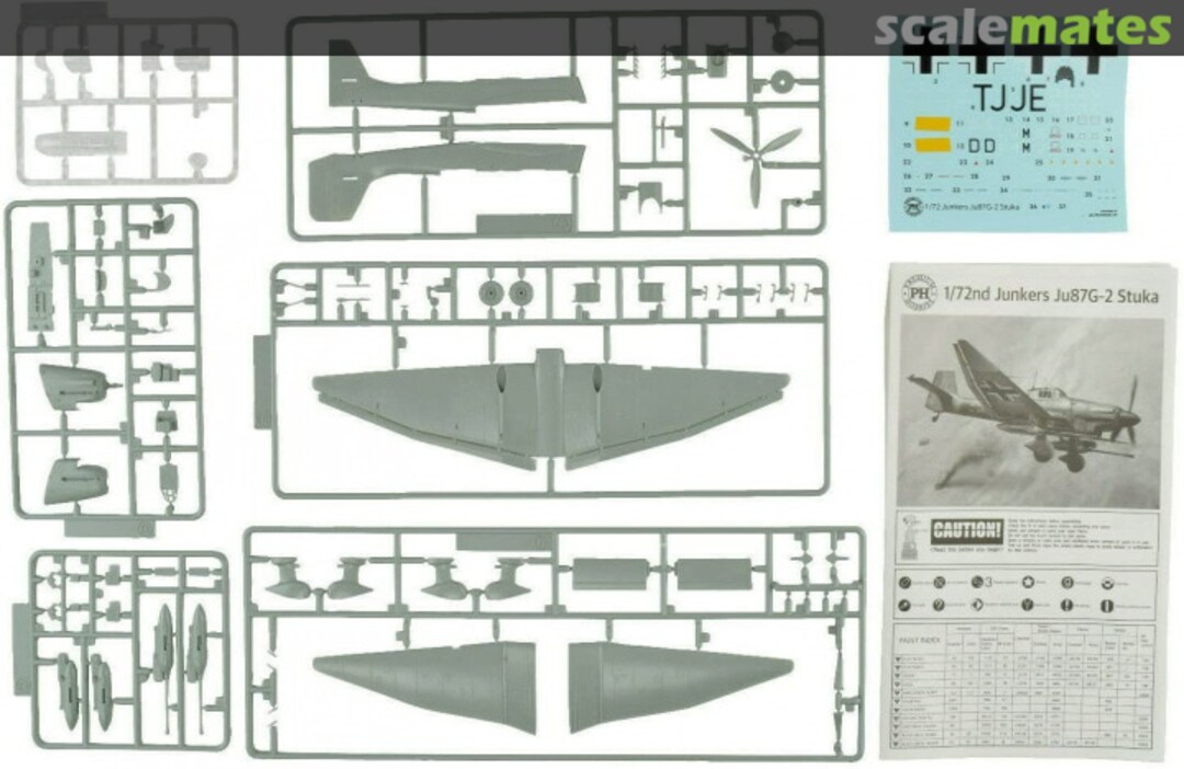 Contents Junkers Ju 87G-2 "Stuka" 133V Premium Hobbies