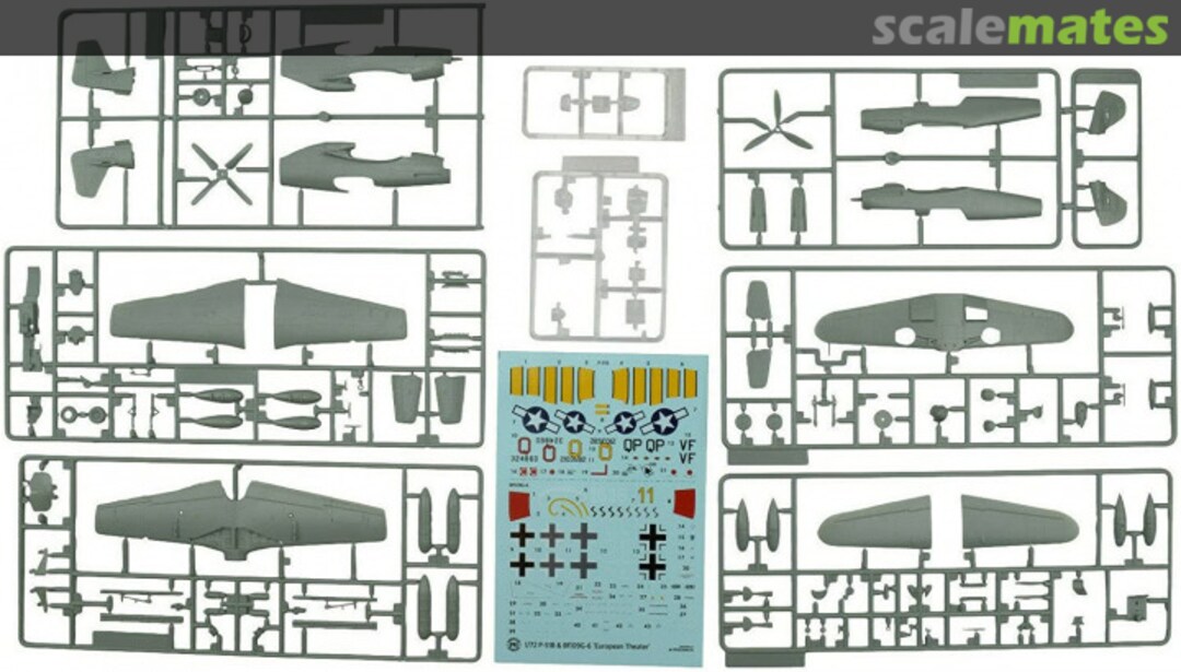 Contents P-51B & Bf 109G-6 "European Theater" 138V Premium Hobbies