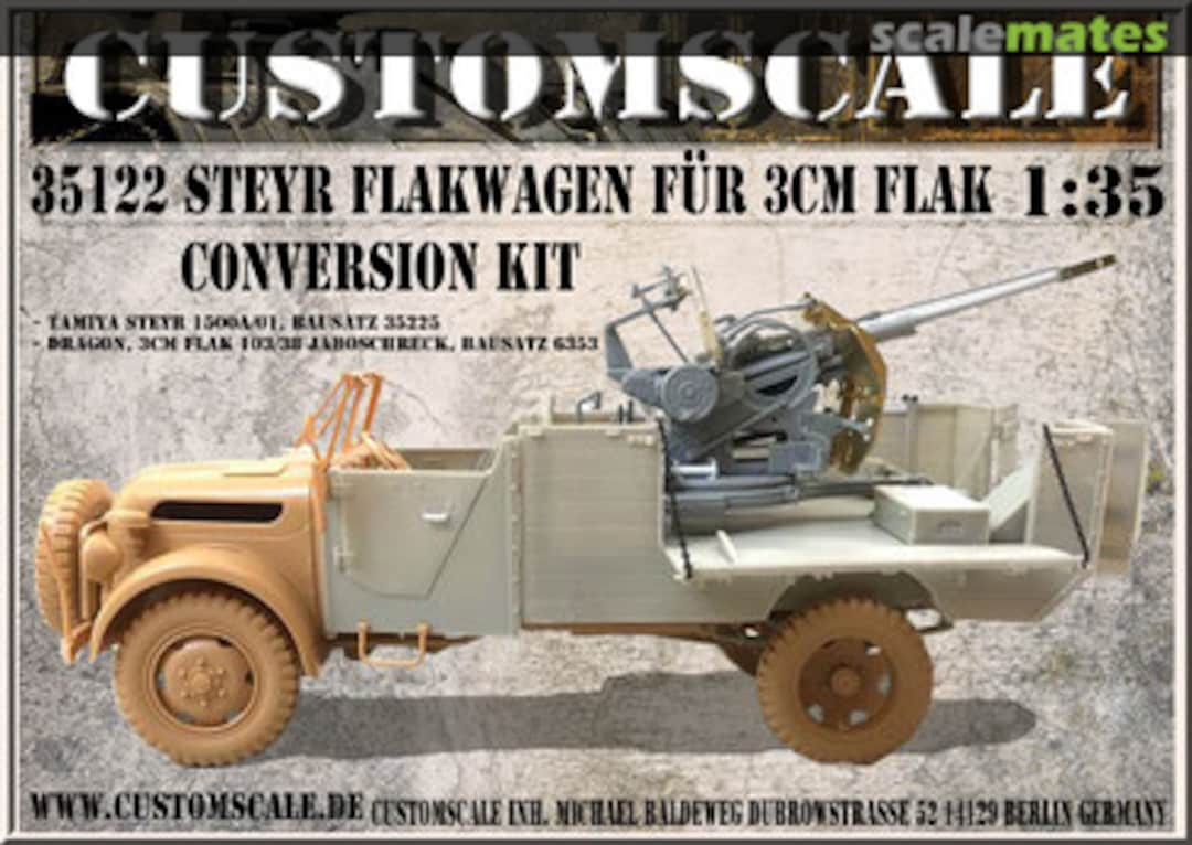 Boxart Steyr Flakwagen für 3cm Flak Conversion kit 35122 Custom-Scale