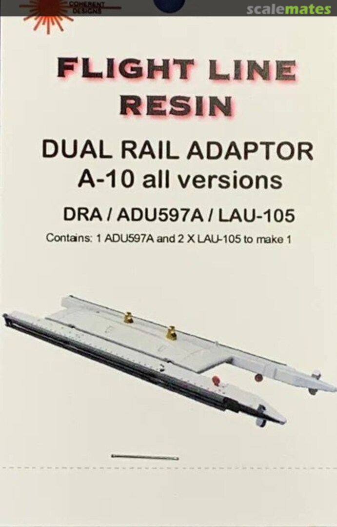 Boxart A-10 Warthog Dual Rail Adapter All Versions DRA/ADU597A/LAU-105 FLR201 Flight Line Resin