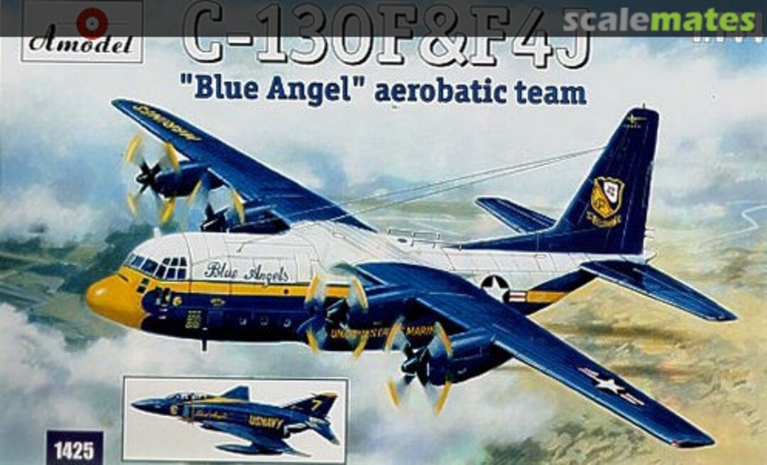 Boxart C-130 & F-4J "Blue Angels" aerobatic team 1425 Amodel