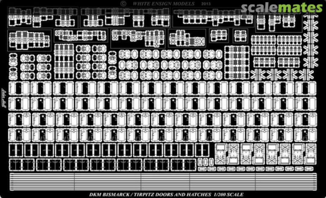 Boxart Bismarck/Tirpitz Doors & Hatches PE 2016 White Ensign Models
