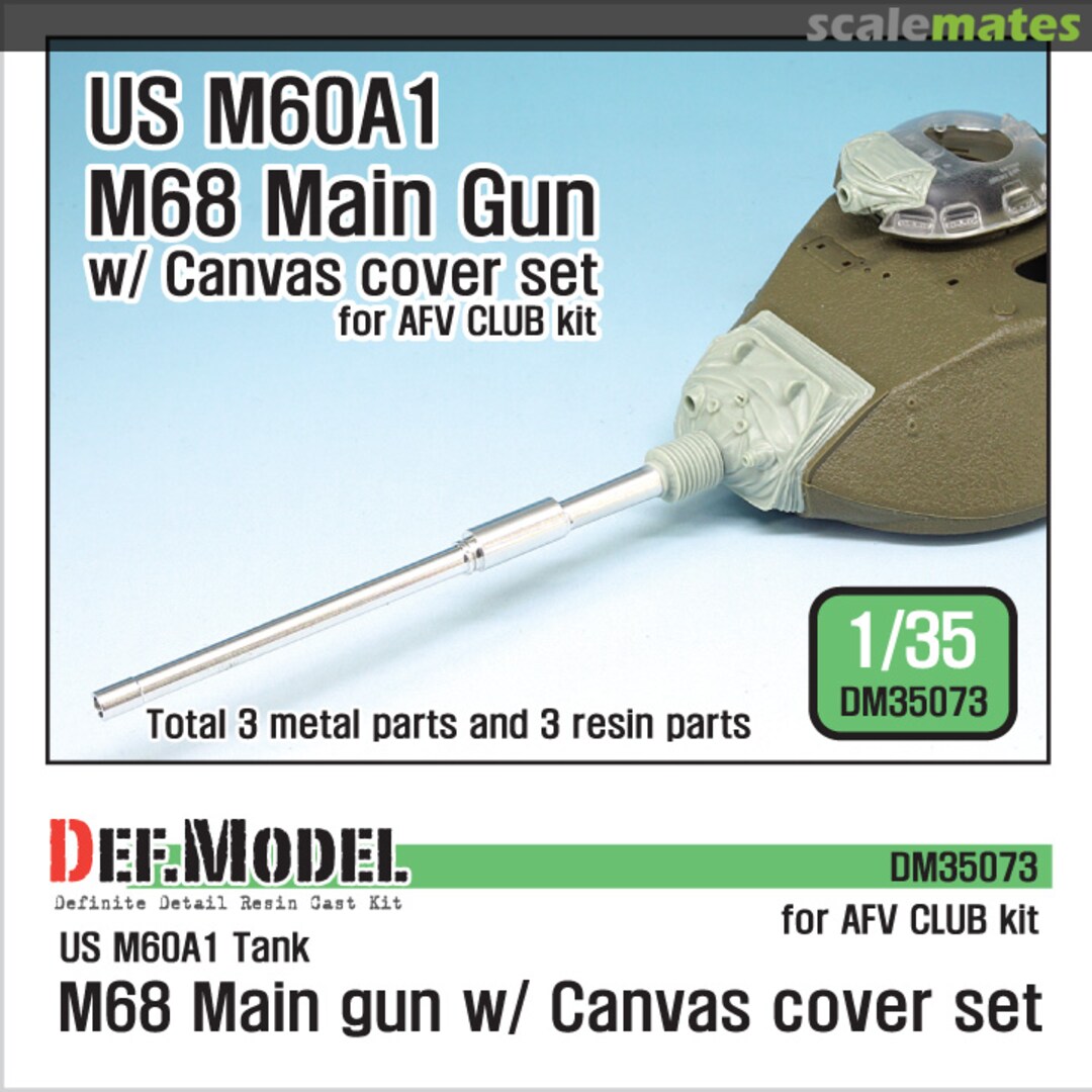 Boxart US M60A1 M68 Main Gun & Canvas Cover Set (for AFV club) DM35073 Def.Model