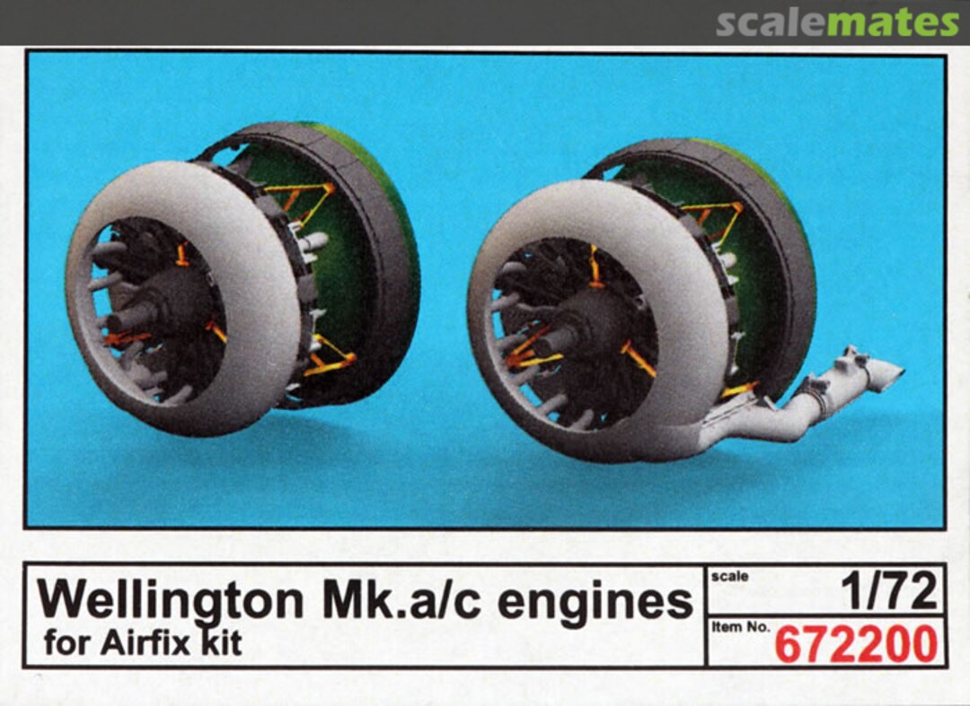 Boxart Wellington Mk.Ia/c engines 672200 Eduard