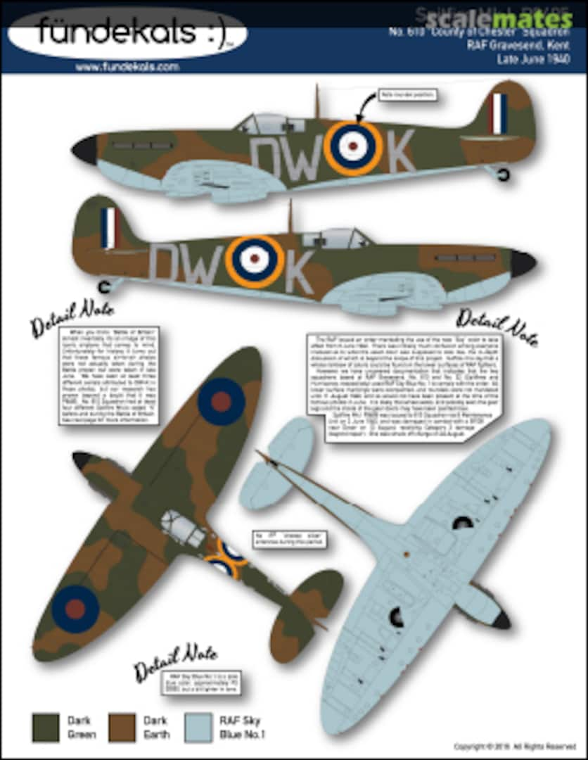 Boxart Spitfire Mk.1 32-006 fündekals