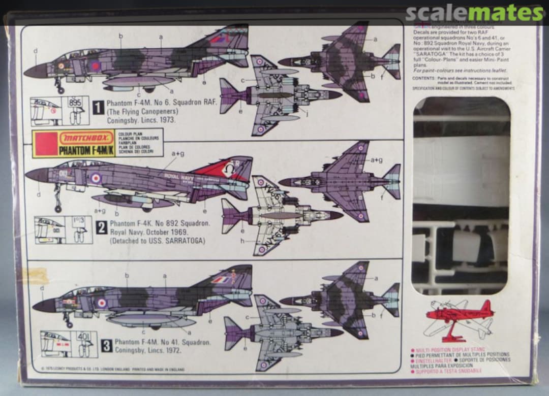 Contents Phantom F-4M/K PK-404 Matchbox