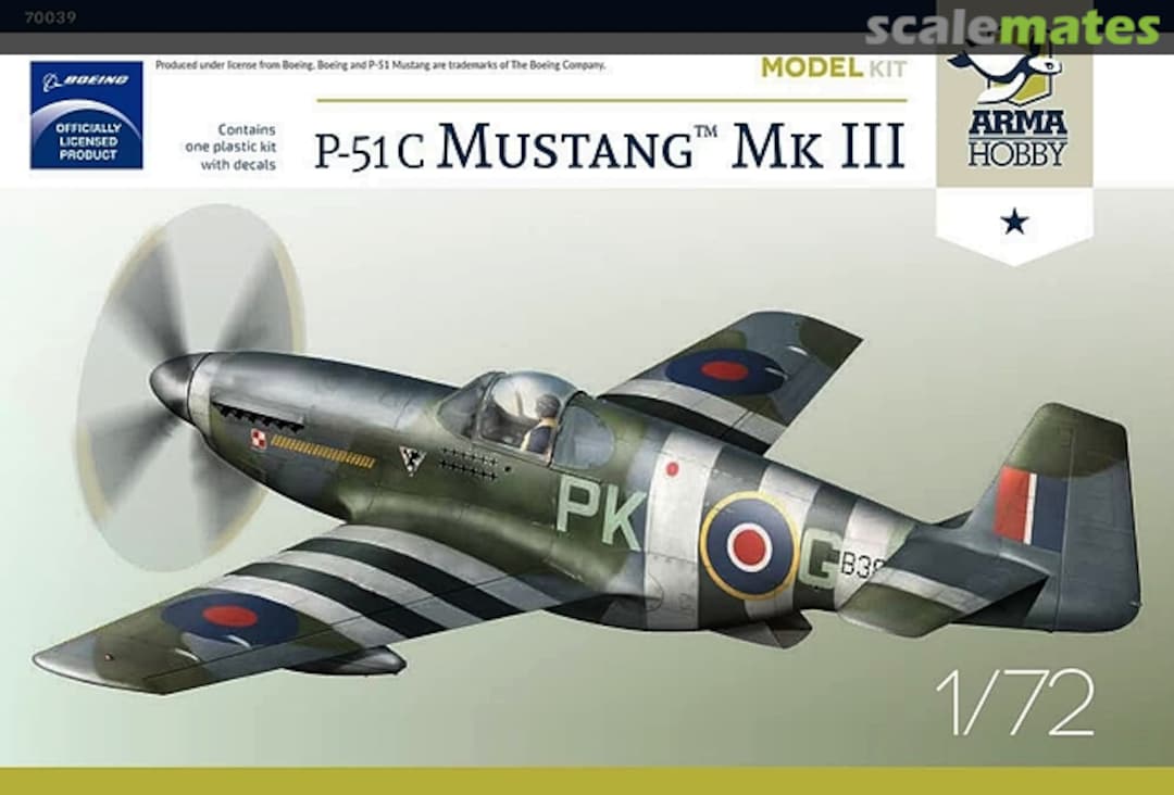 Boxart P-51C Mustang™ Mk III 70039 Arma Hobby