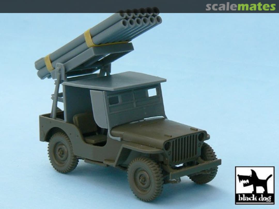 Boxart JEEP with rocket launcher conversion set T48027 Black Dog