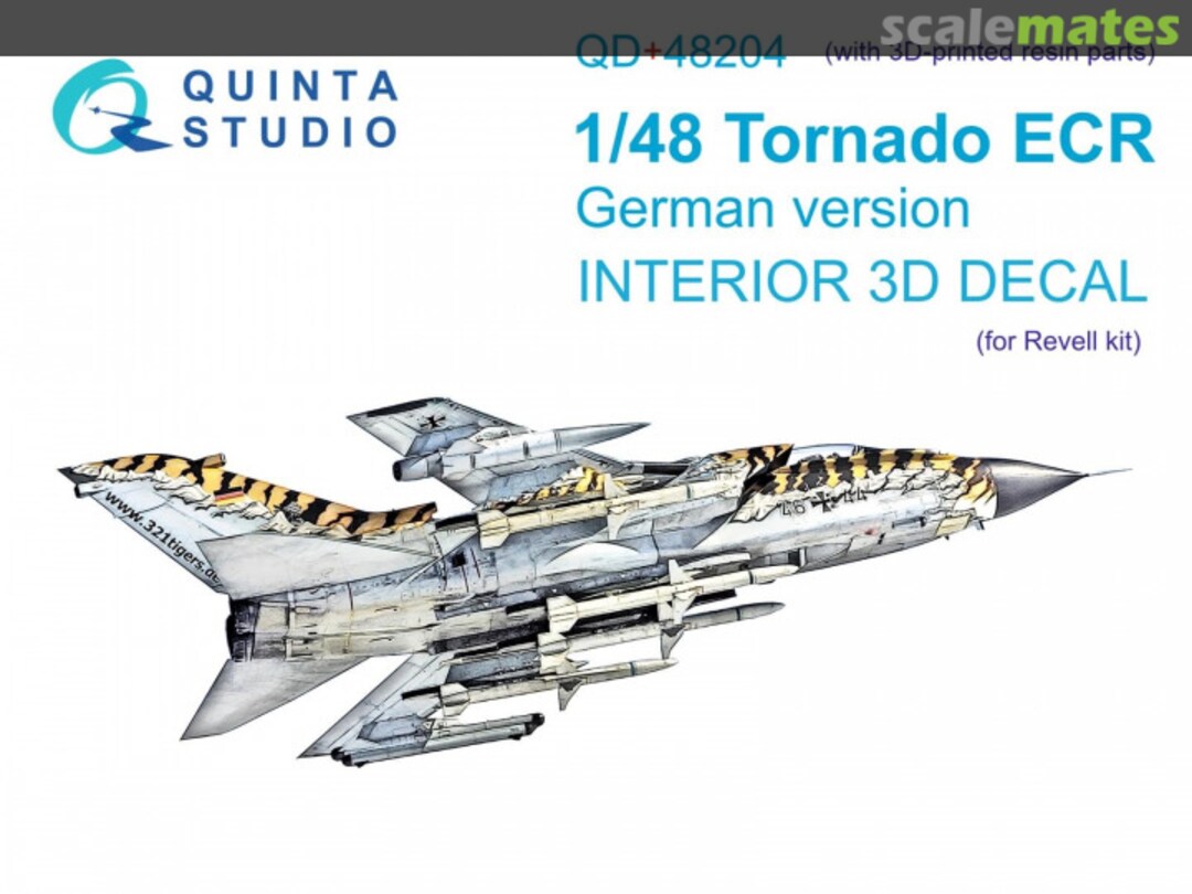 Boxart Tornado ECR German version interior 3D decal (with 3D-printed resin parts) QD+48204 Quinta Studio