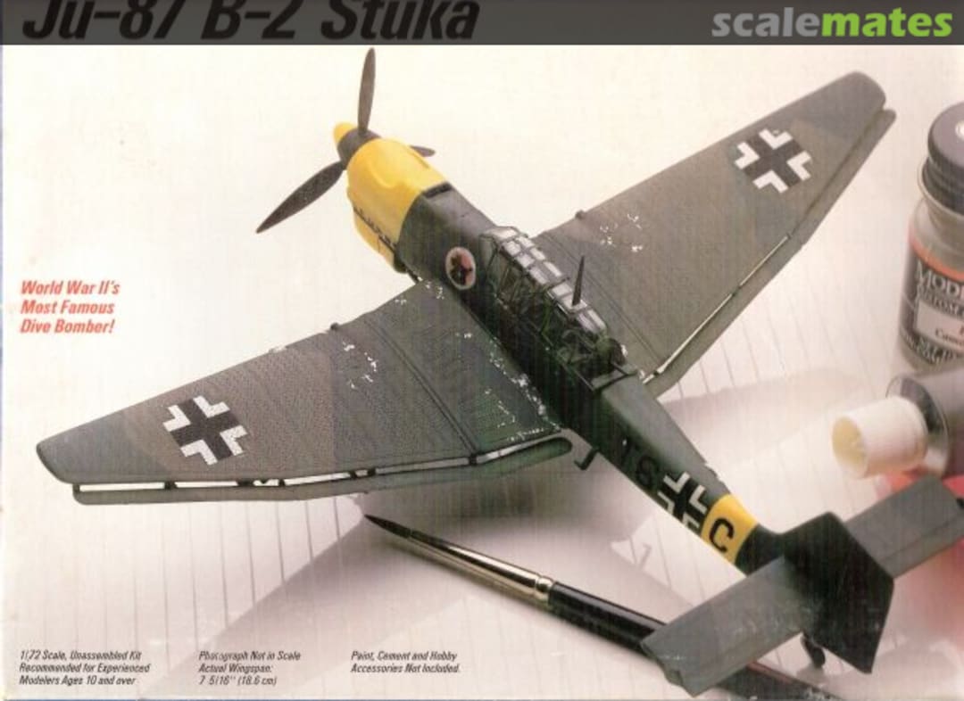 Boxart Junkers Ju 87 B-2 Stuka 419 Testors