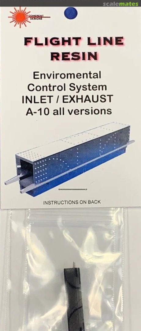 Boxart A-10 Environmental Control System Inlet exhaust FLR200 Flight Line Resin