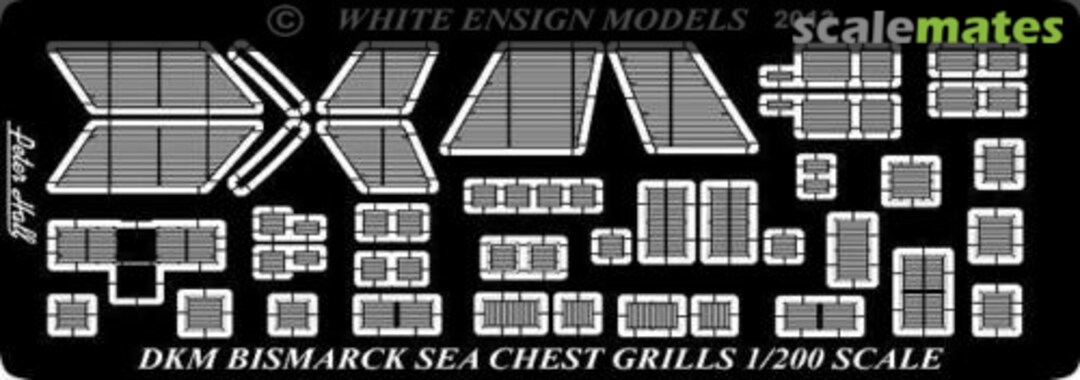 Boxart Bismarck Sea Chest Intake Grilles PE 2017 White Ensign Models