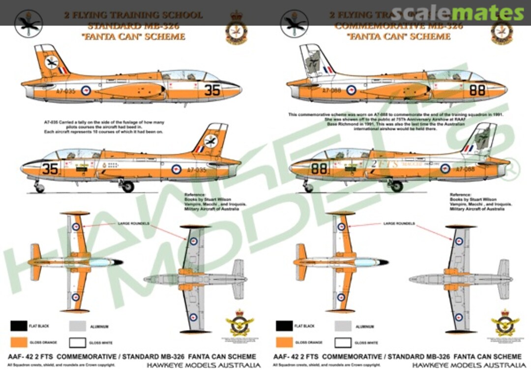 Boxart 2FTS (Fanta Can scheme with W.A. map & standard markings) AAF-042 Hawkeye Models