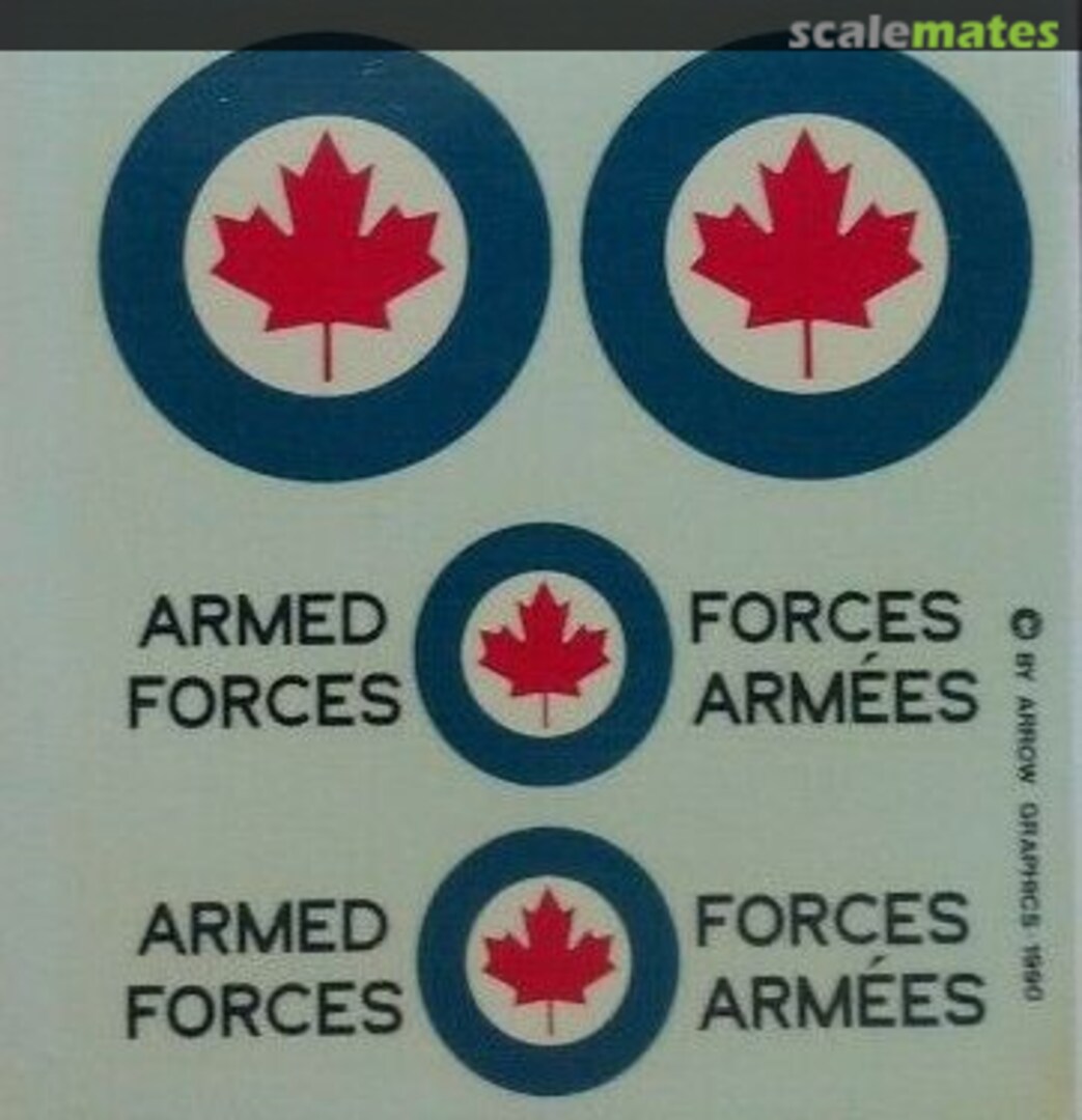 Contents Canadian Armed Forces Roundels 48" & 84" for Hercules B-27-72 Arrow Graphics