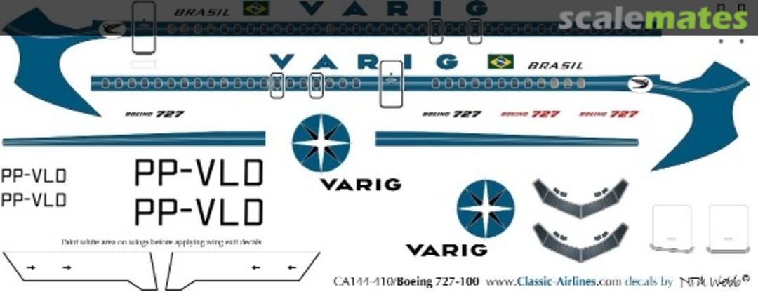 Boxart Varig B727-1 CA144-412 Classic Airlines