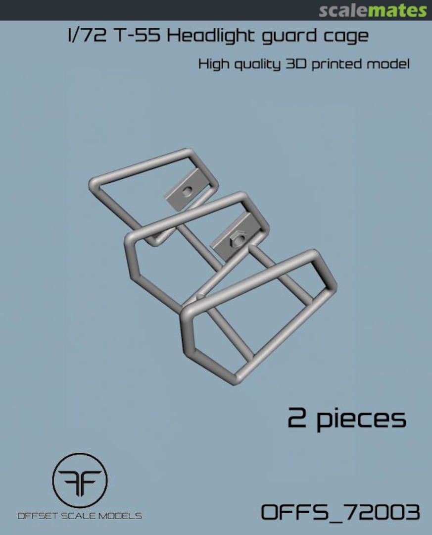 Boxart T-55 Headlight guard cage OFFS_72003 Offset Scale Models