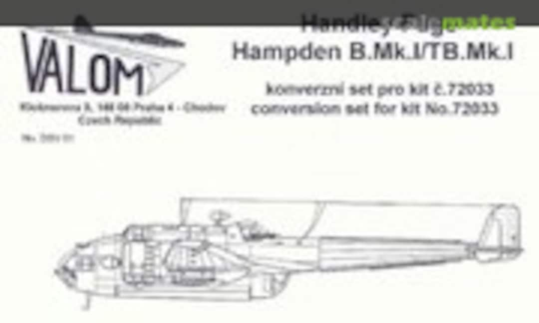 1:72 Handley Page Hampden B.Mk.I / TB.Mk.I Conversion (Valom DSV01)