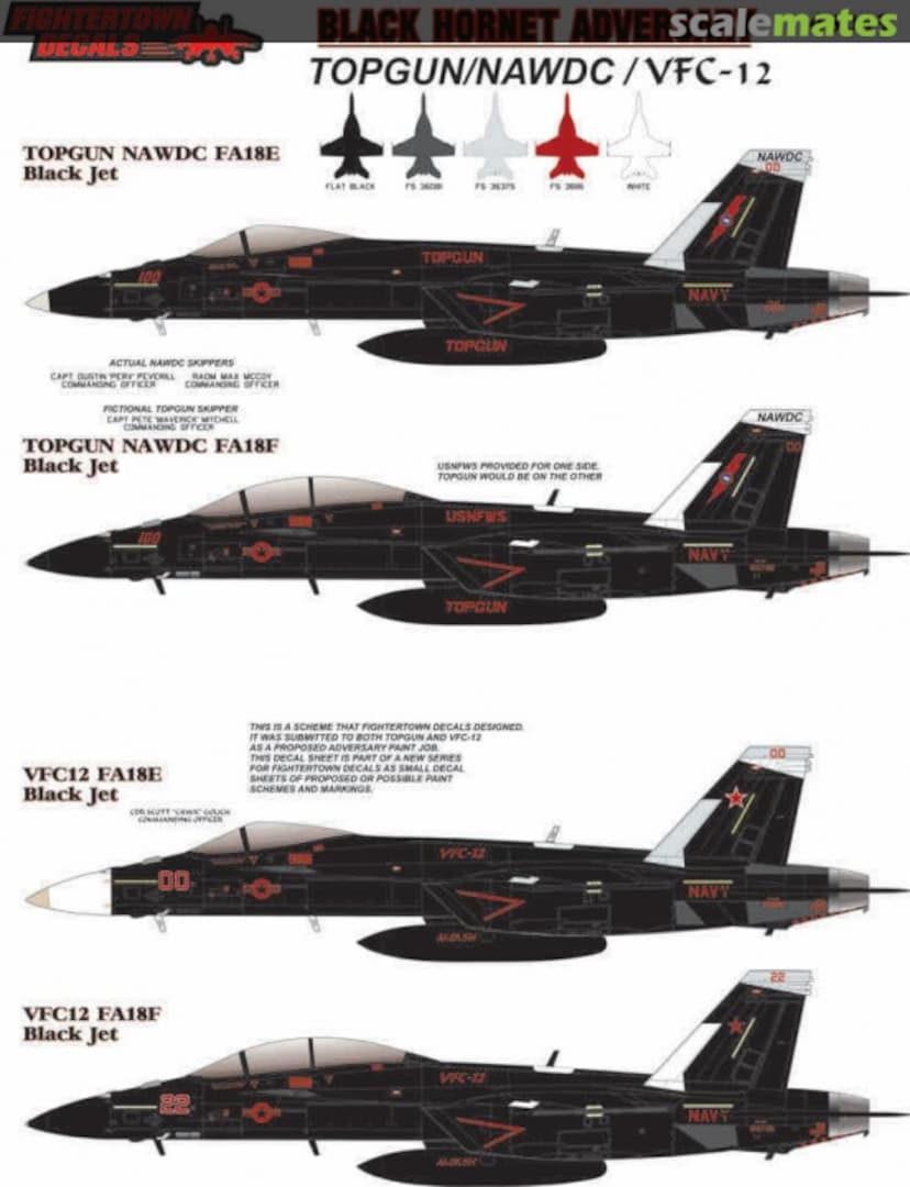 Boxart Black Hornet Adversary 48093 Fightertown Decals