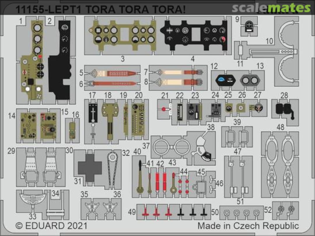 Boxart TORA TORA TORA! (Zero A6M2 Type 21) PE-Set 11155-LEPT Eduard