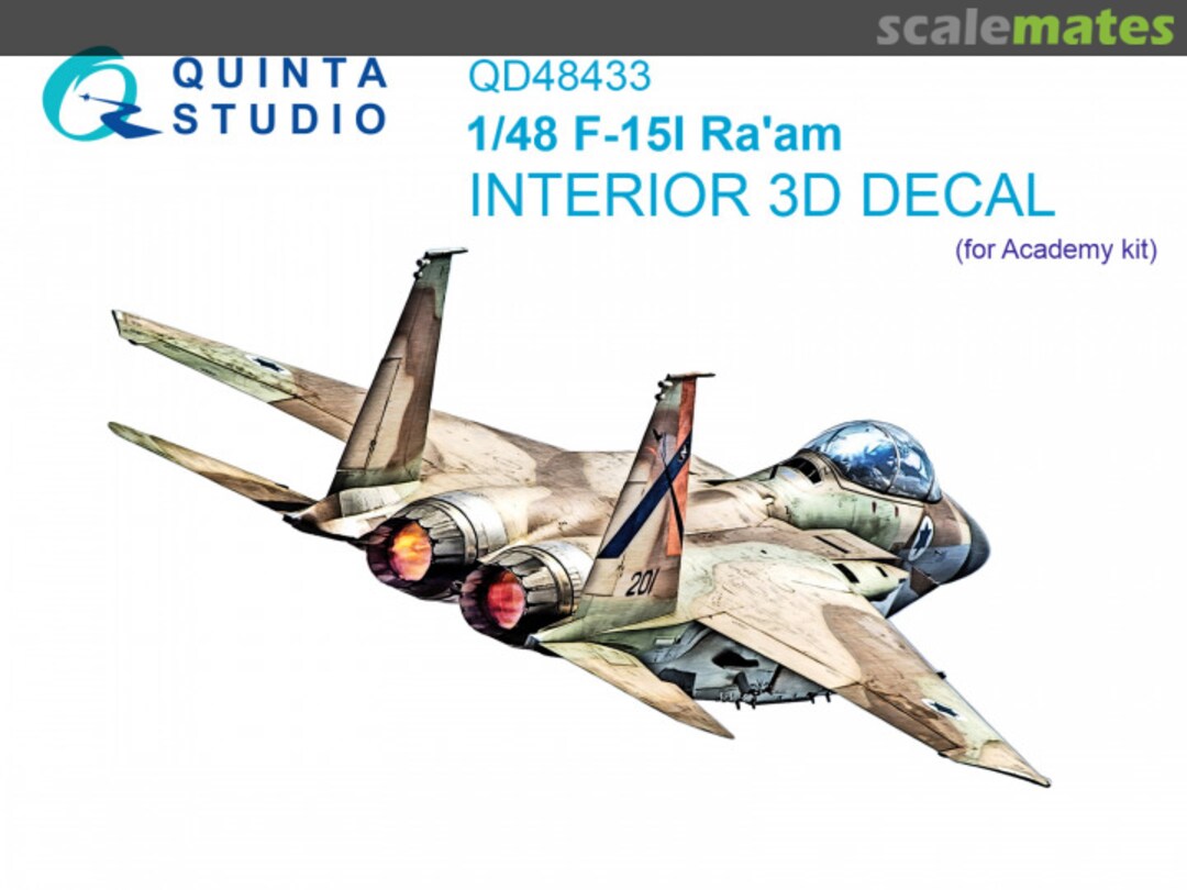 Boxart F-15I Ra'am interior 3D decals QD48433 Quinta Studio