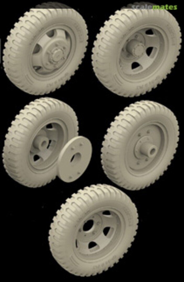 Boxart US6 Studebaker Wheels with Spare 35061 Hussar Productions