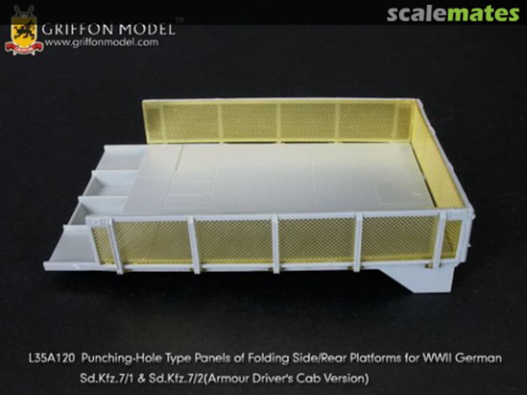 Boxart Sd.Kfz.7/1 2cm Flakvierling 38 Punching Hole Type Panels ~Dragon~ L35A120 Griffon Model