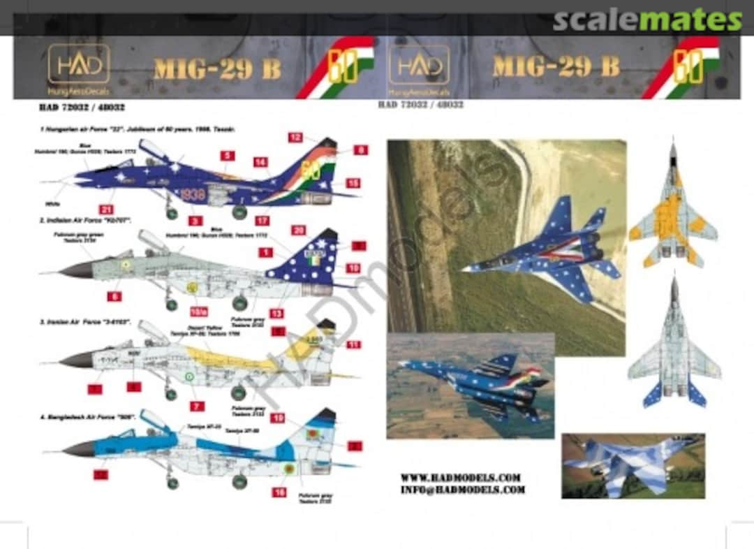 Boxart MiG-29 B 48032 HungAeroDecals