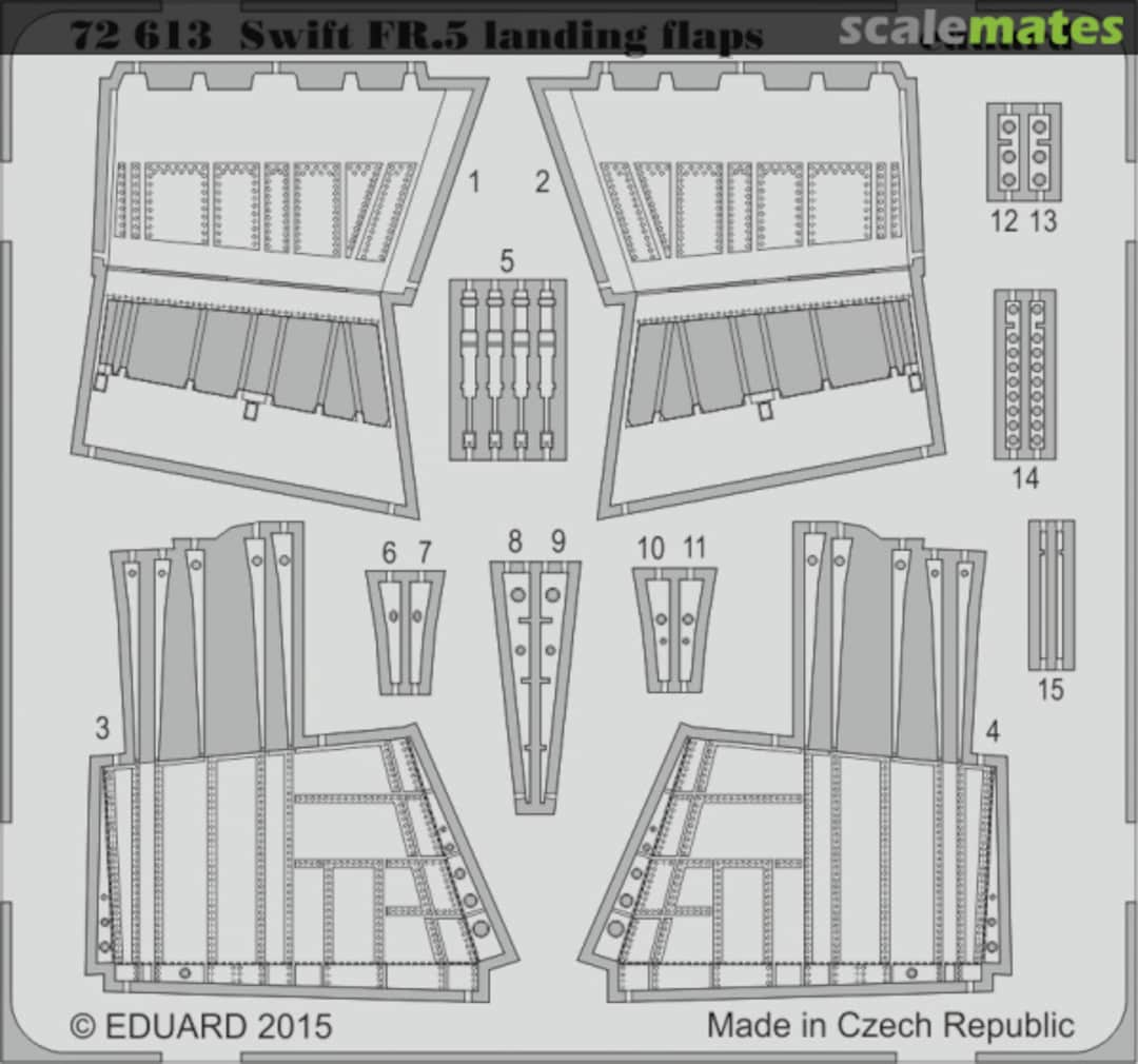 Boxart Swift FR.5 landing flaps 72613 Eduard