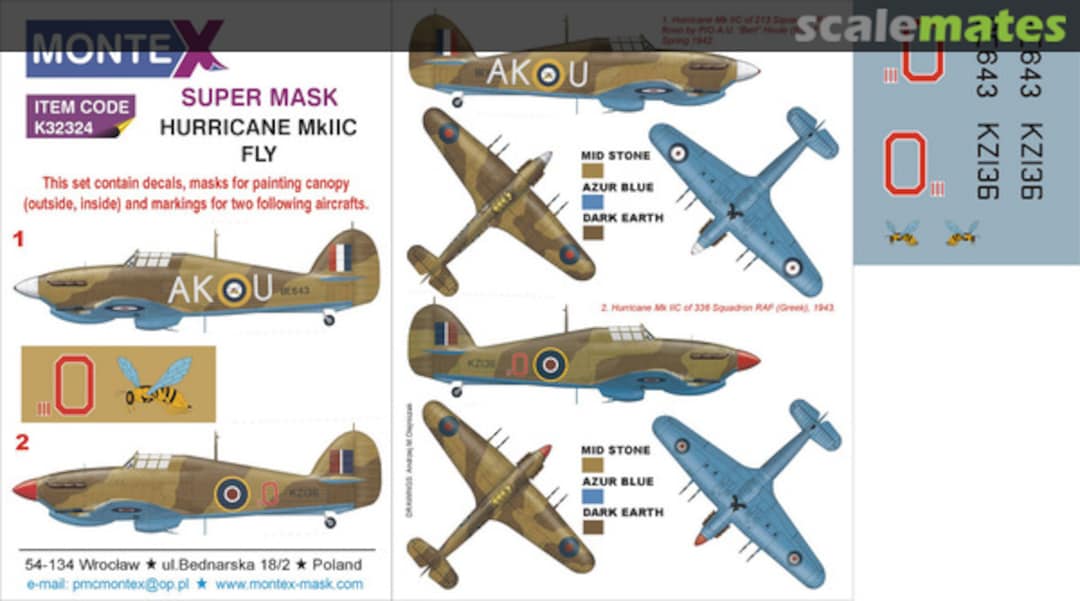 Boxart Hawker Hurricane Mk.IIc K32324 Montex