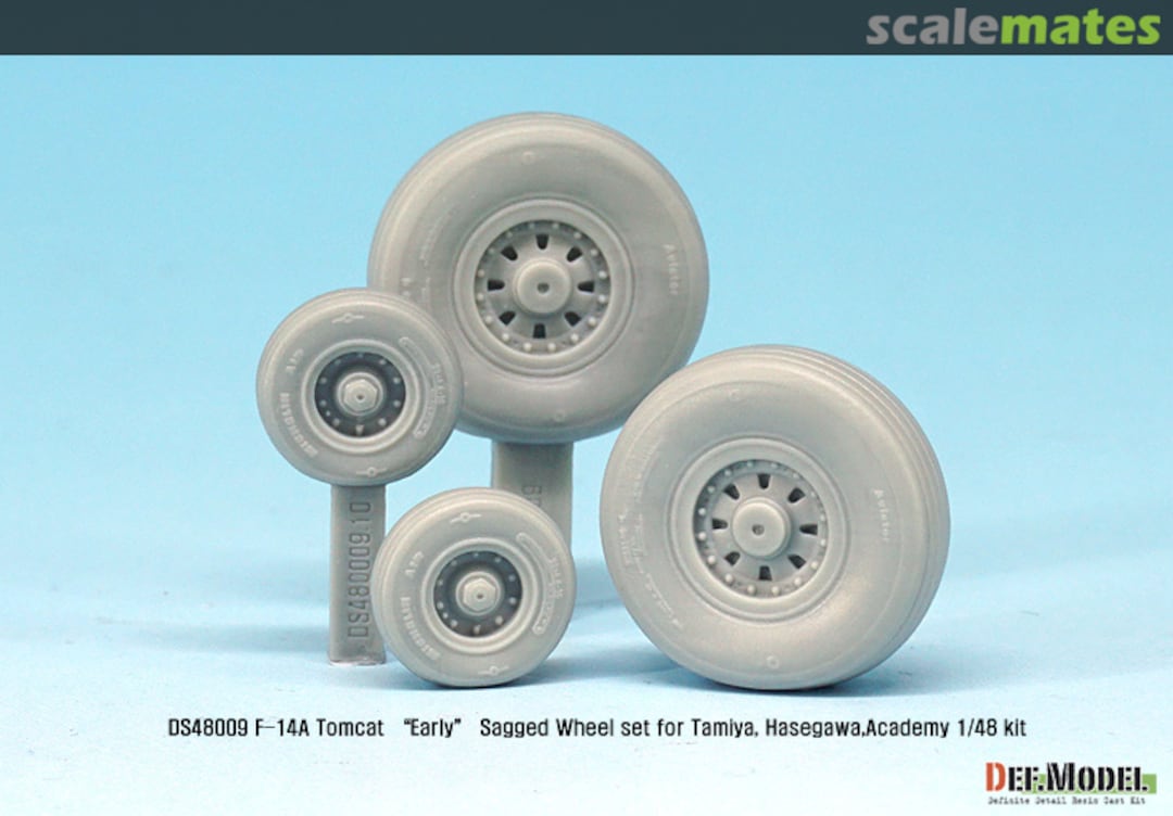 Boxart F-14A Tomcat Sagged Wheel Set Early (for Tamiya,Hasegawa,Academy) DS48009 Def.Model