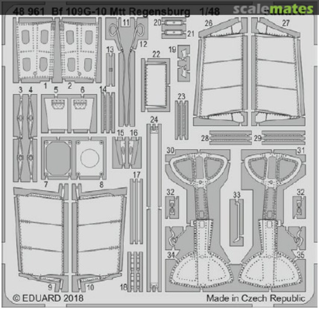 Boxart Bf 109G-10 Mtt Regensburg 48961 Eduard