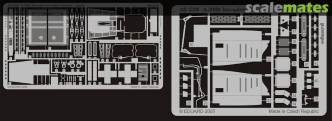 Boxart A-26B undercarriage and exterior 48529 Eduard