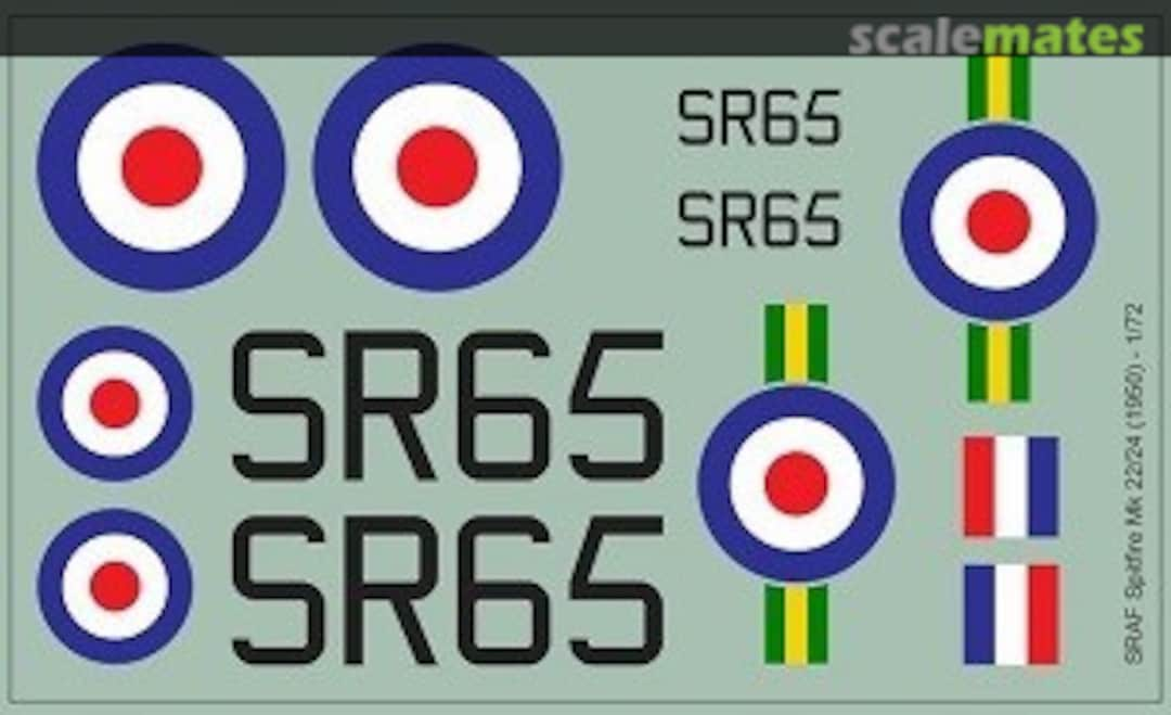 Boxart SRAF Spitfire Mk22/24 MAV-RZ4815 MAV Decals