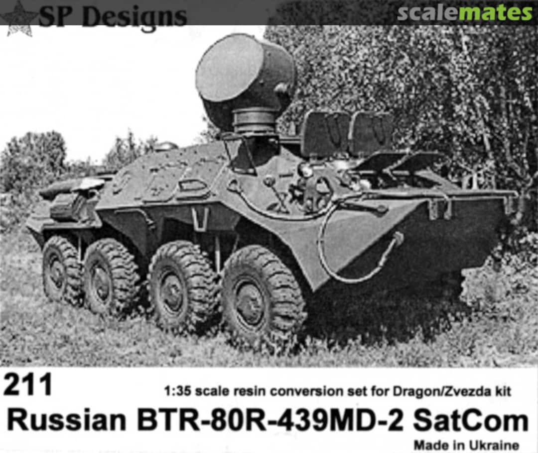 Boxart Russian BTR-80R-439MD-2 Satcom 211 SP Designs