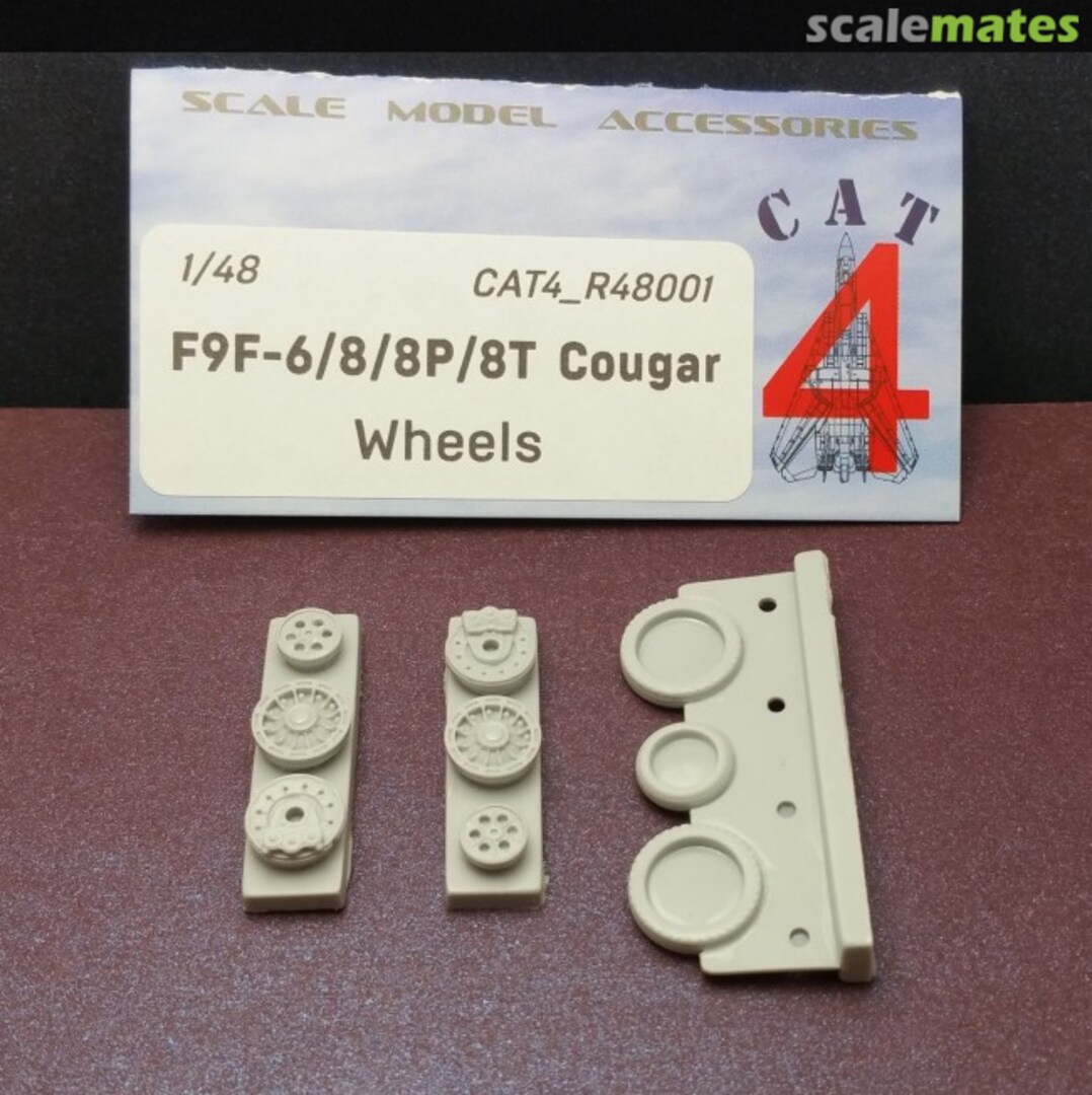 Boxart F9F-6/8/8P/8T Cougar - Wheels CAT4_R48001 CAT4