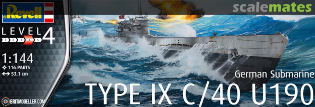 Boxart German Submarine Type IX C/40 05167 Revell