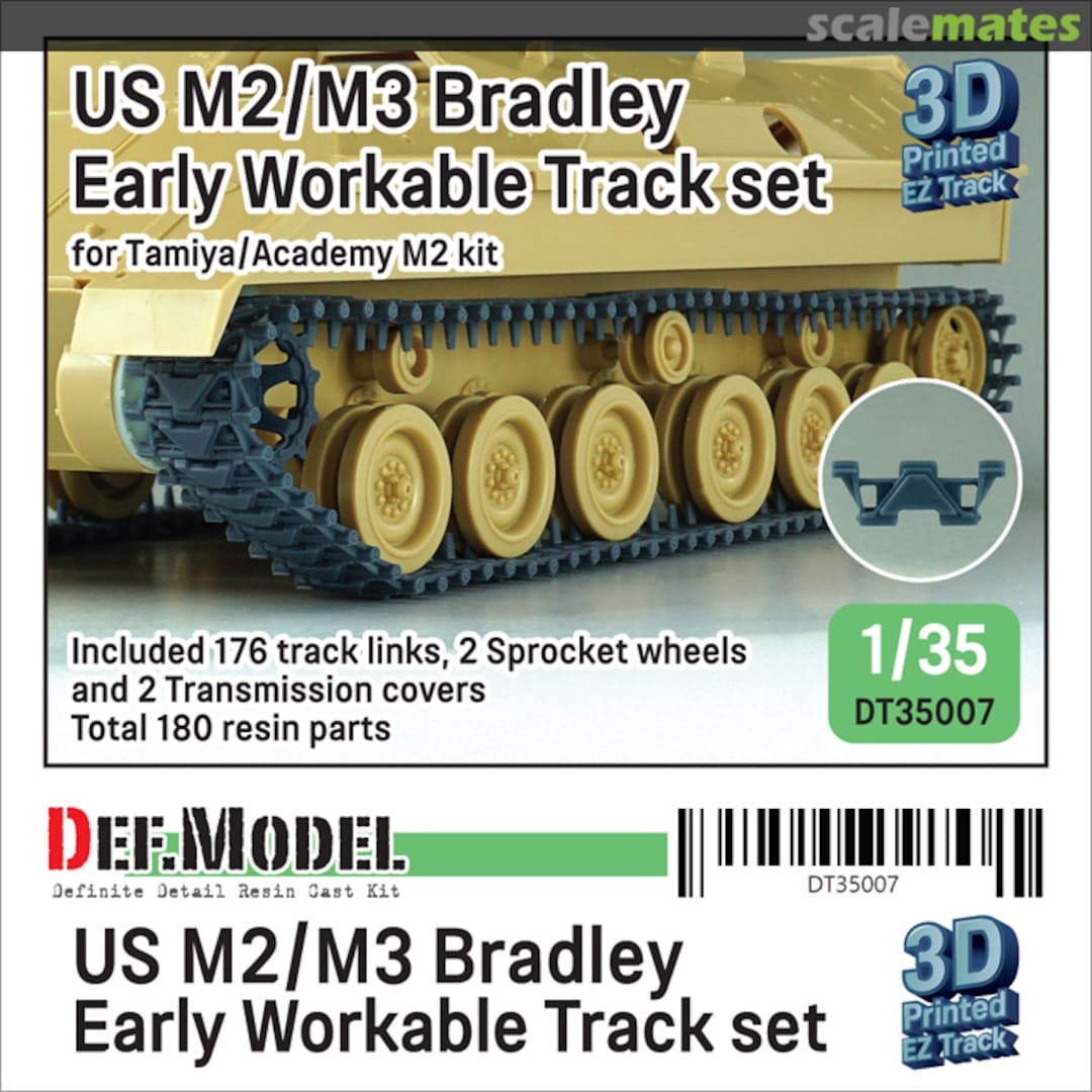 Boxart US M2/M3 Bradley APC Early Workable Track set DT35007 Def.Model