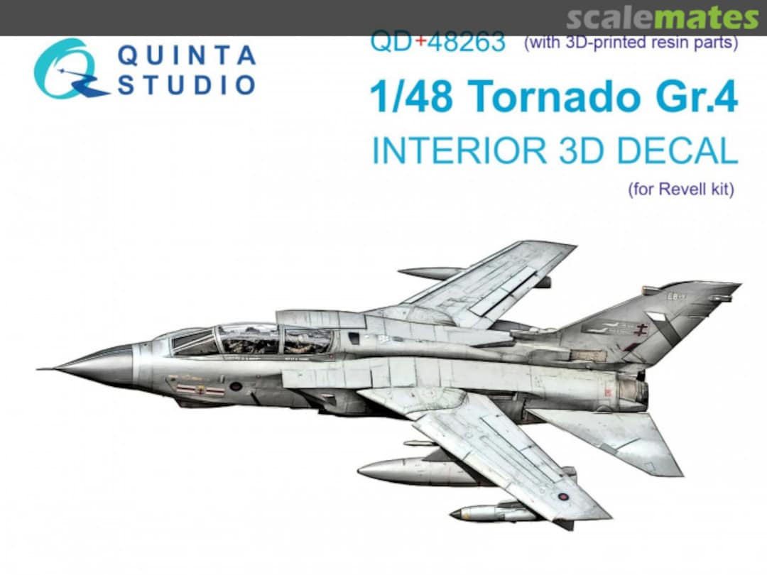 Boxart Tornado GR.4 interior 3D decal (with 3D-printed resin parts) QD+48263 Quinta Studio