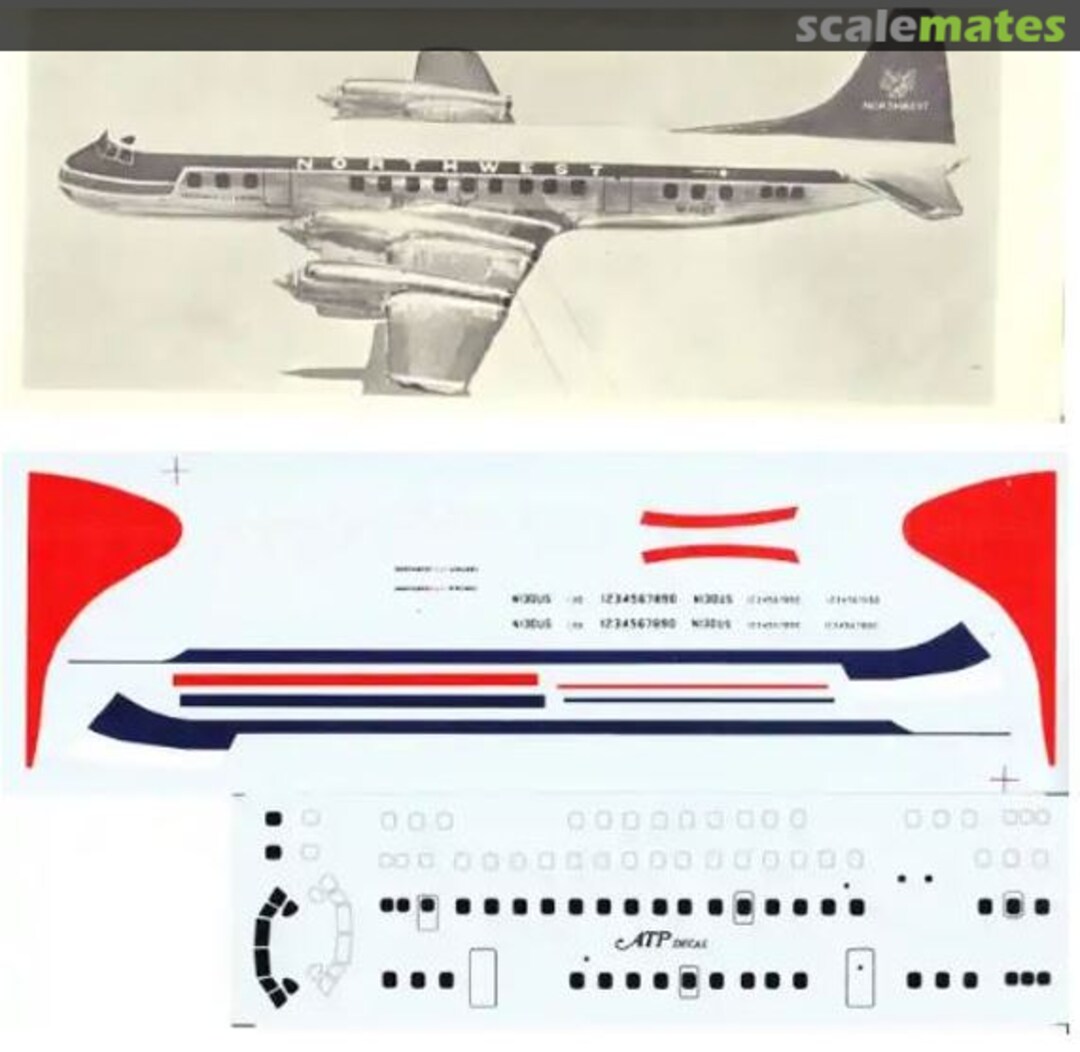 Boxart Nortwest (Delivery) Lockheed L-188 Electra AD5009 ATP Airliners America