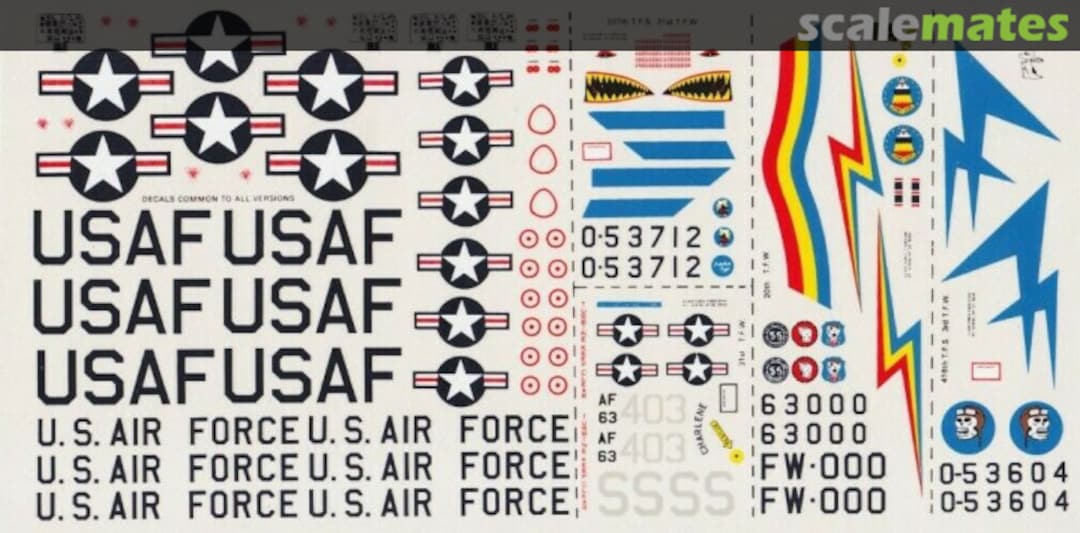 Boxart North American F-100D Super Sabre 3 Modeldecal