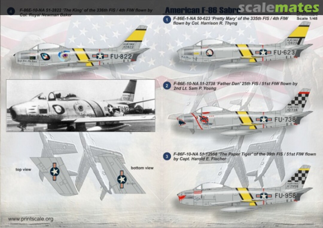 Boxart American F-86 Sabre 48-063 Print Scale