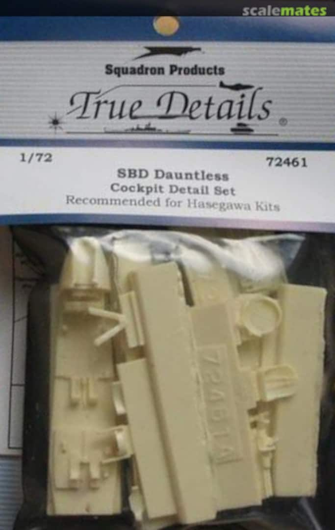 Boxart SBD Dauntless Cockpit Detail Set 72461 True Details