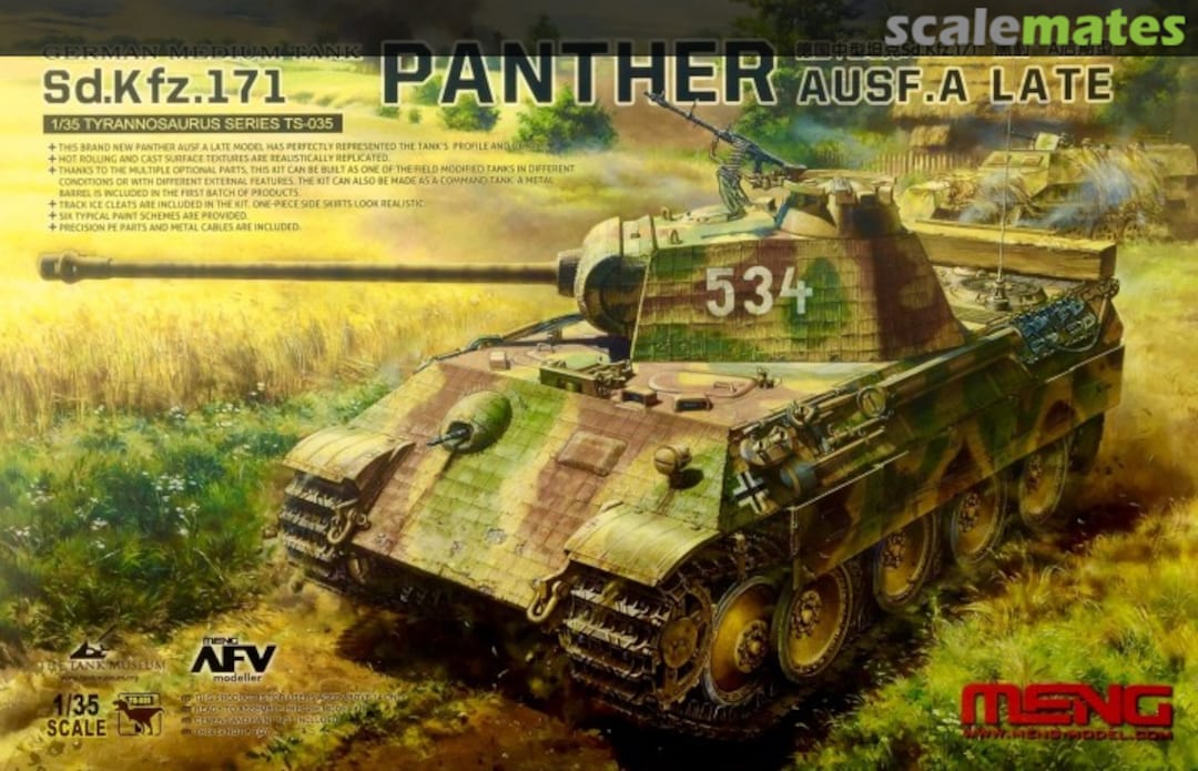 Boxart Panther Ausf. A TS-035 Meng Model