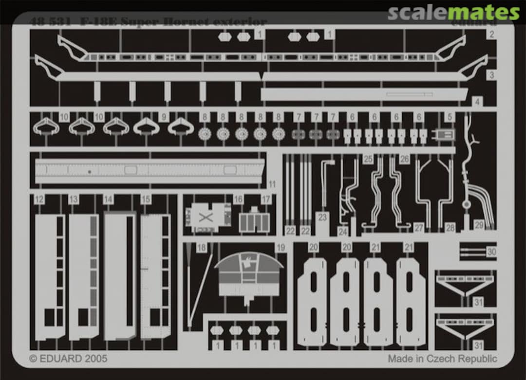 Boxart F-18E exterior 48531 Eduard