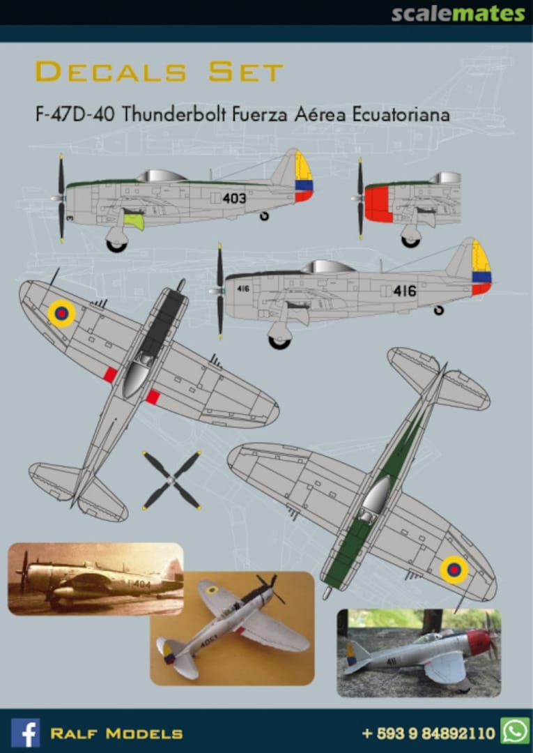 Boxart Republic F-47D-40 Thunderbolt RM 004-72 Ralf Models