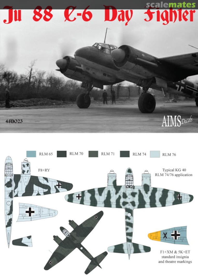 Boxart Ju 88C-6 Day Fighter 48D023 AIMS