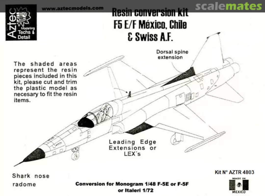 Boxart F-5E/F AZTR 4803 Aztec Models