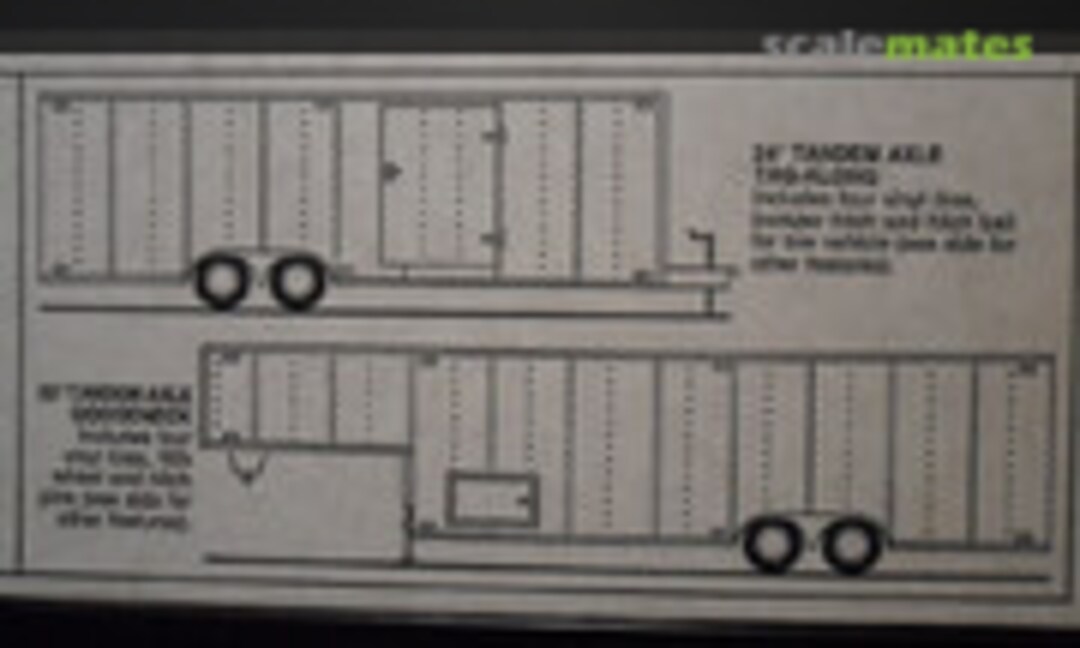 1:24 24'TANDEM AXLE TAG-ALONG TRAILER (Galaxie Limited T-24)